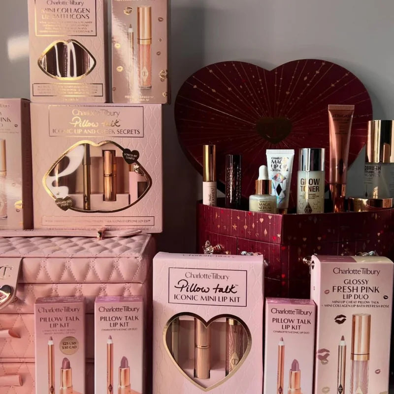 Makeup Gift Set with Lip & Face Primers and Illuminating Base – Christmas Gift for Her