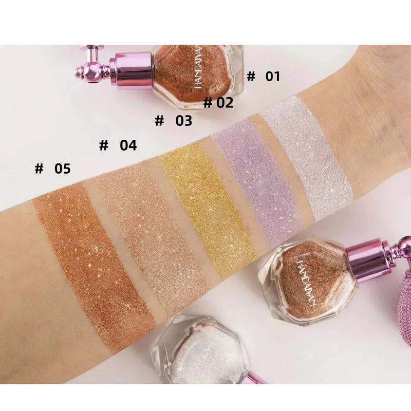 Colorful Body Highlight Spray Glitter Makeup Highlighter Spray For Face & Body