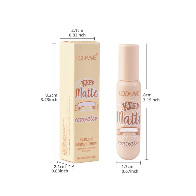 Full Coverage Liquid Concealer Stick Foundation Cream - Moisturizing, Acne & Dark Circle Makeup