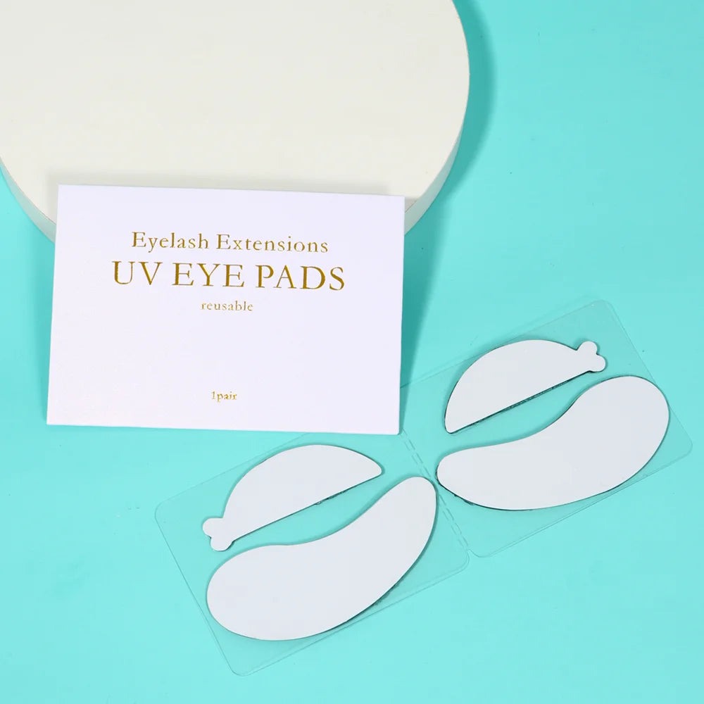UV Protective Silicone Eye Pads Reusable Eye Patches for UV Curing - Black