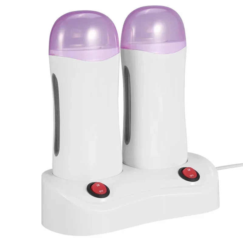 Electric Wax Heater Epilator for Hair Removal with Refillable Cartridges