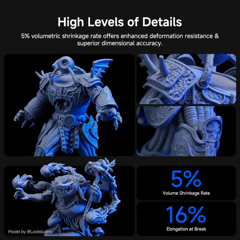 UV Resin for 3D Printing - High Precision, Vivid Colors, Fast Curing