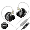 High-Fidelity In-Ear Monitors with Triple Magnetic Planar Drivers and Dual Microphone, Wired Earphones for Professional Use
