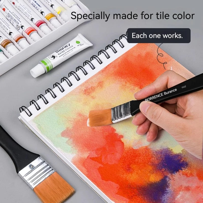 Multi-Piece Paint Brush Set for Acrylic Oil Watercolor Art Supplies