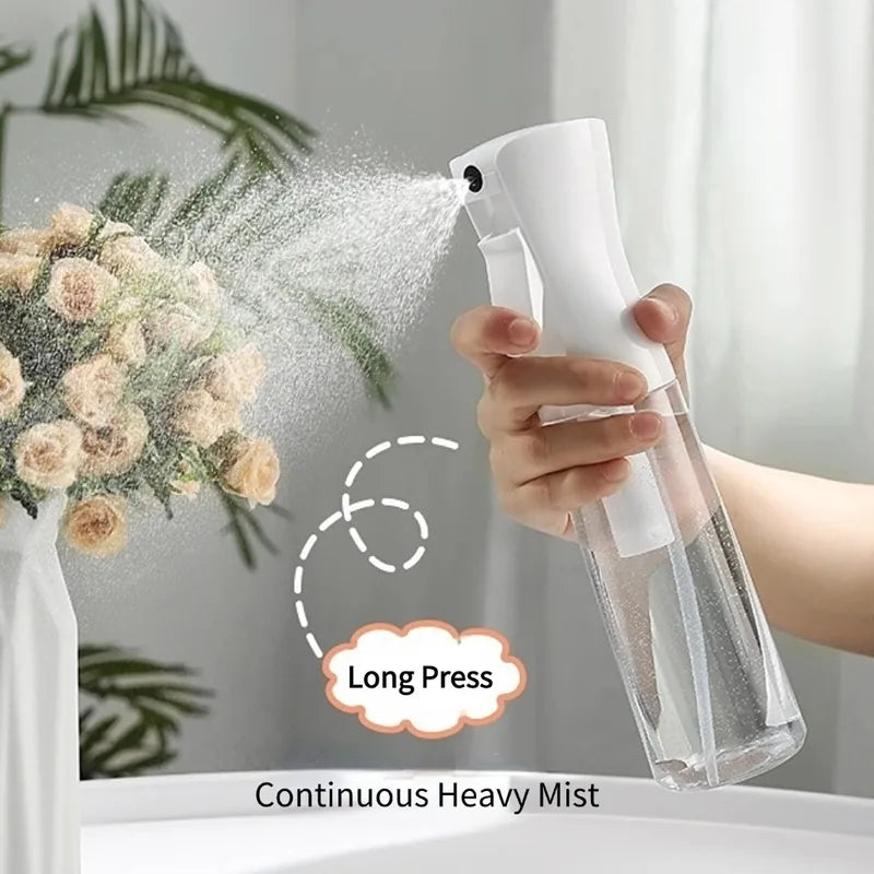 High Pressure Mist Spray Bottle - Refillable Plastic Hair and Garden Disinfectant 200/300/500ML