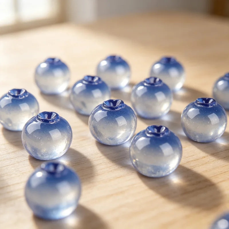 10-Piece Blueberry Artificial Food Model Set for DIY Crafts & Home Decor