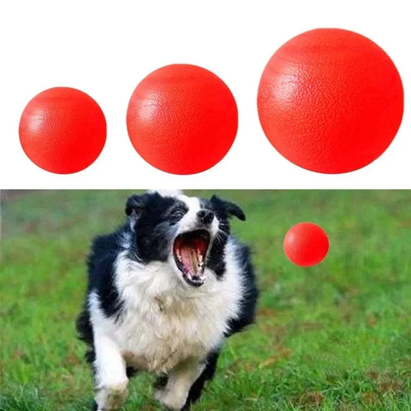 Indestructible Rubber Dog Toy - Chew, Fetch & Training Play for Large & Small Dogs