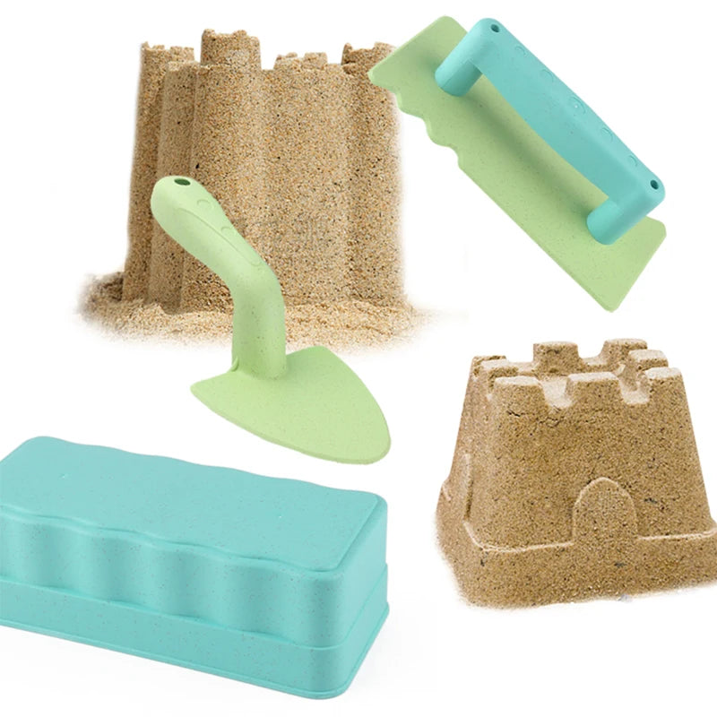 Sand Castle Mold Set for Kids - 3-Piece Beach & Snow Play Toy Gift