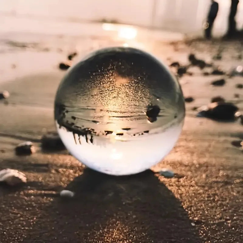 100mm Clear Glass Crystal Ball Photography Prop Feng Shui Home Decor Sphere
