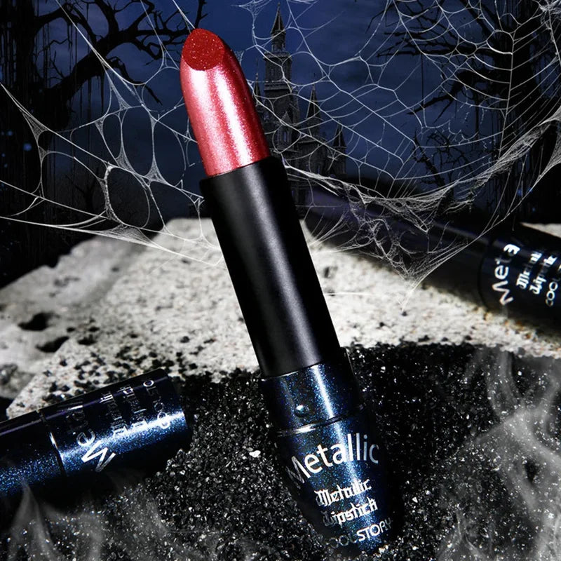 Long Lasting Metallic Pearl Lipstick - 15 Shimmer Glitter Colors for Special Occasions