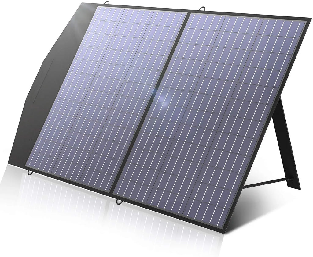 Foldable 100W Solar Panel for Portable Power Stations Outdoor Charging