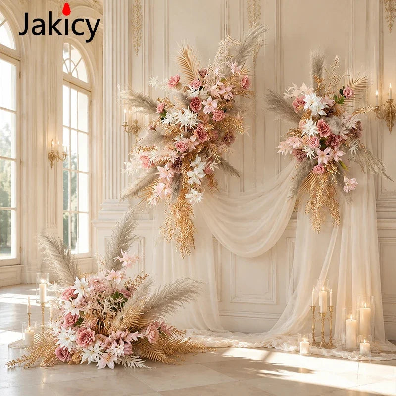 Artificial Pampas & Peony Wedding Arch Flowers for Home & Party Decor
