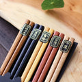 Reusable Wooden Chopsticks 5 Pairs Natural Tableware Kitchen Utensils