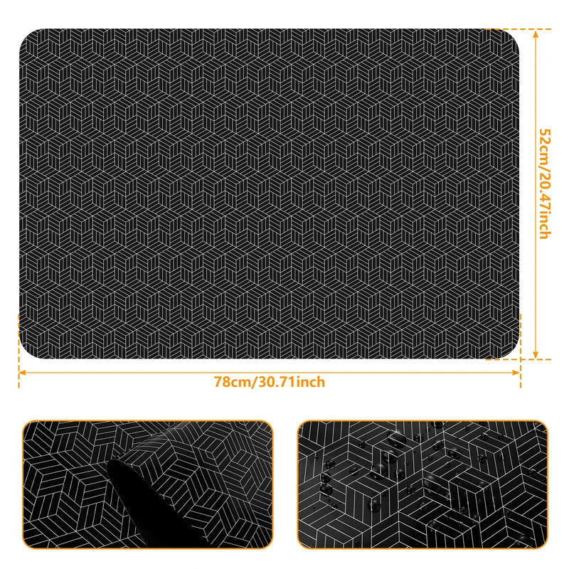 Induction Cooktop Protector Mat Silicone Anti-Scratch Non-Slip Kitchen Cover - 20.5x30.8 inches