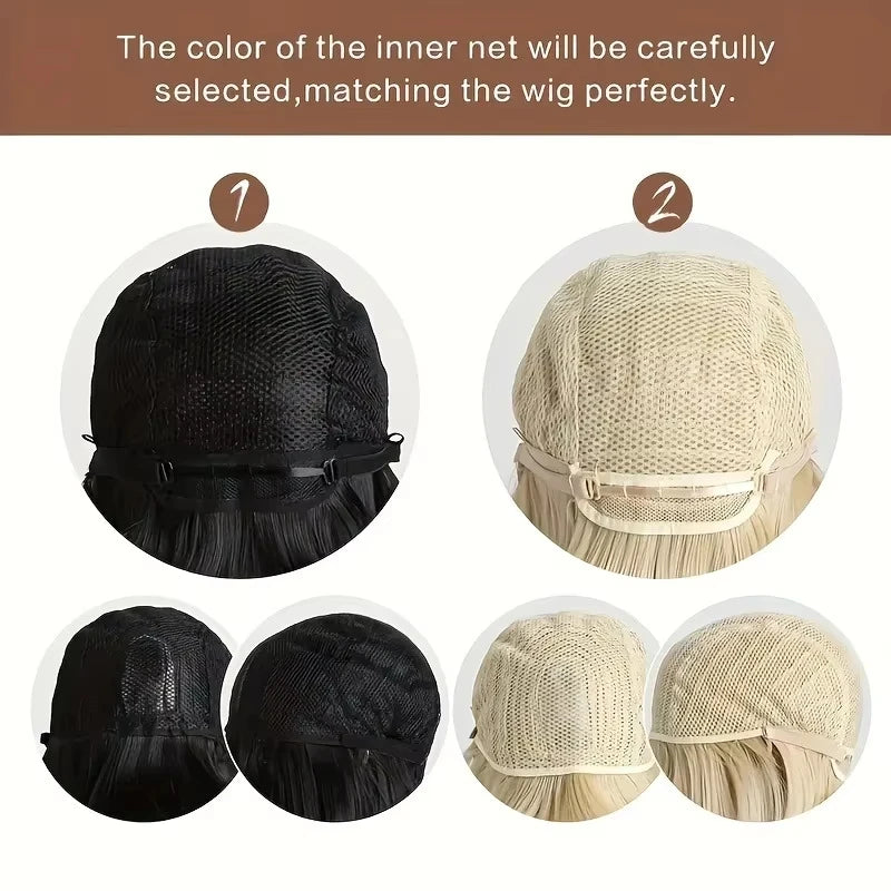 Black Long Straight Synthetic Wig for Halloween Cosplay & Daily Wear - High-Temperature Hair Accessory