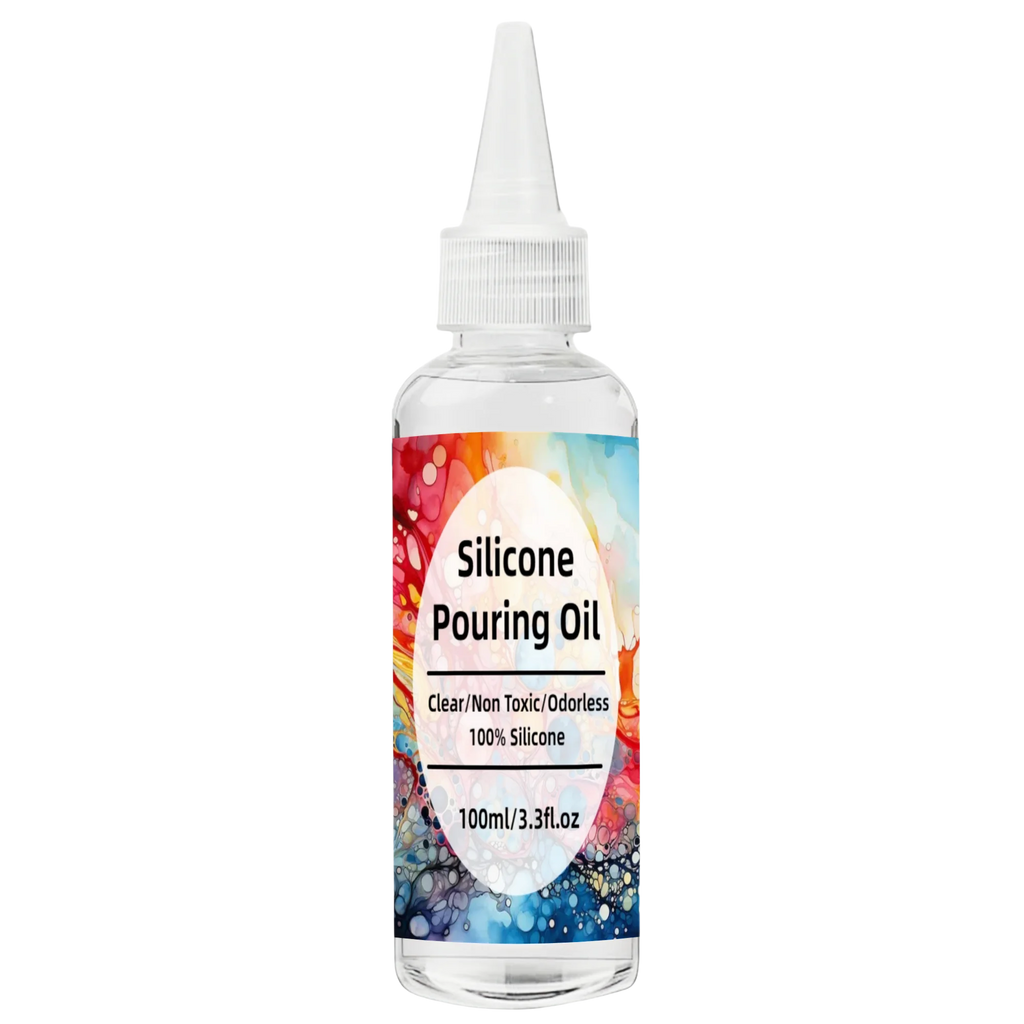 Silicone Pouring Oil for Acrylic Pouring and Resin Art - Odorless, Non-Toxic 3.3oz