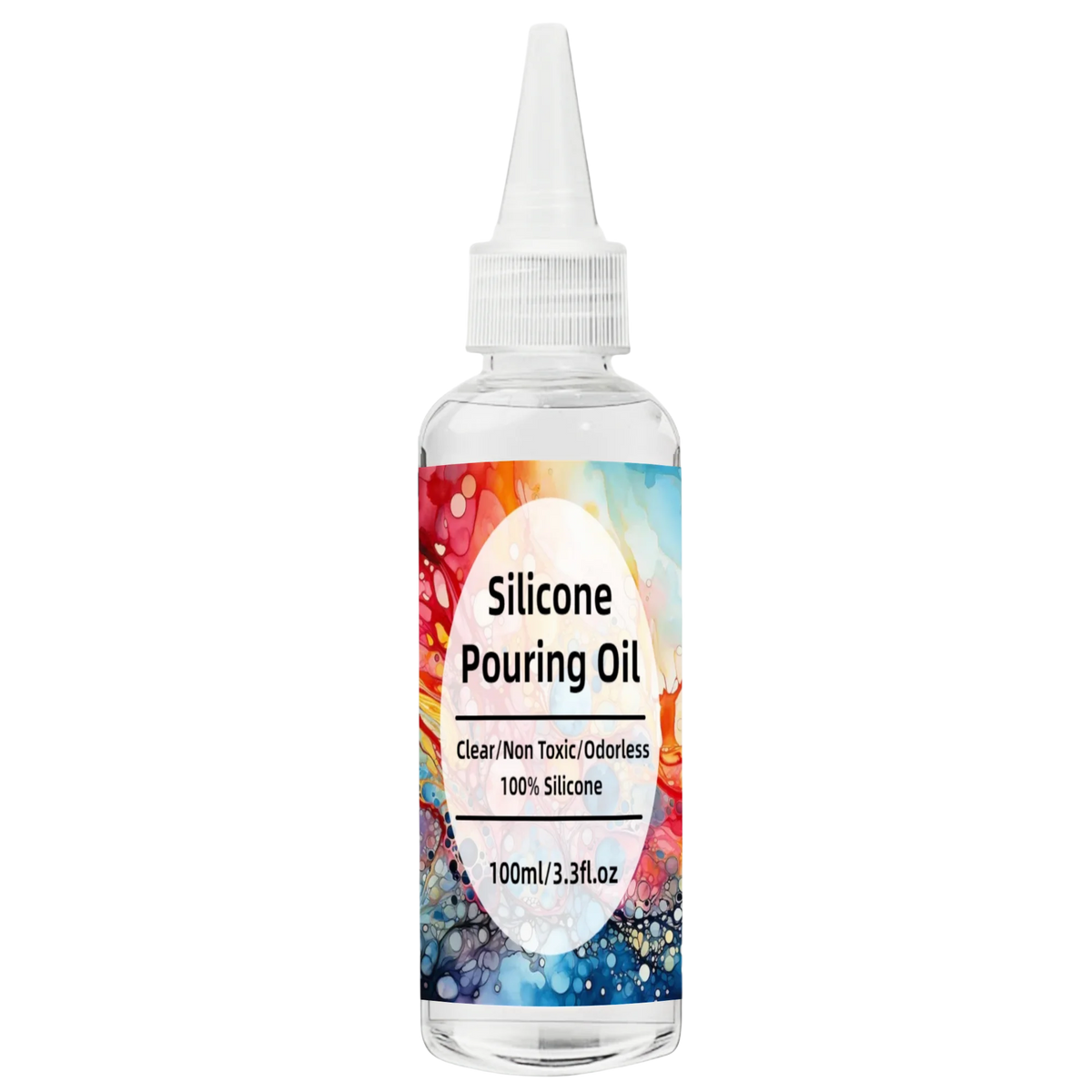 Silicone Pouring Oil for Acrylic Pouring and Resin Art - Odorless, Non-Toxic 3.3oz
