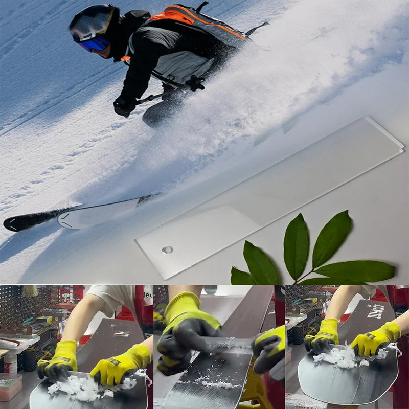 Ski & Snowboard Wax Scraper Set - Double Board Maintenance Tools