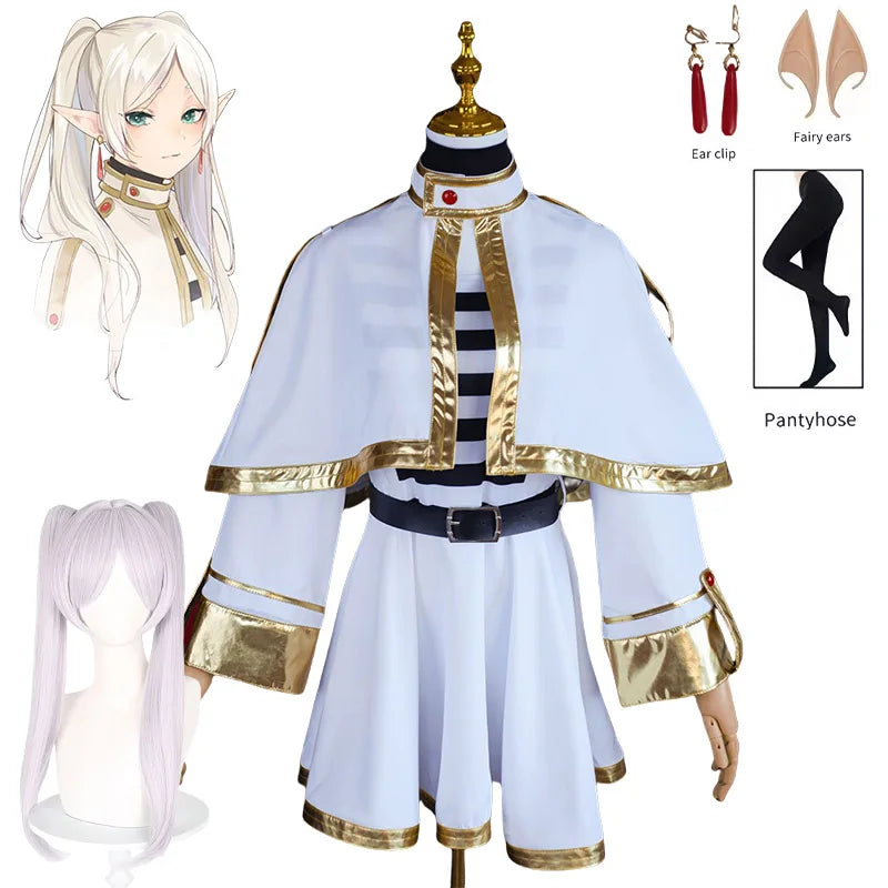 Anime Frieren Cosplay Costume for Women Halloween Fancy Dress