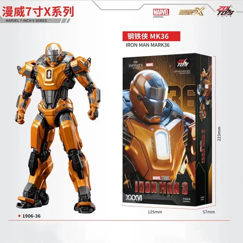 Marvel Iron Man Action Figures Set - Collectible Toy Figures with Movable Joints