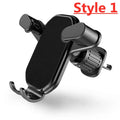 Car Phone Holder Mount Gravity Air Vent Clip Stand Universal 4.7-7 Inch Smartphone