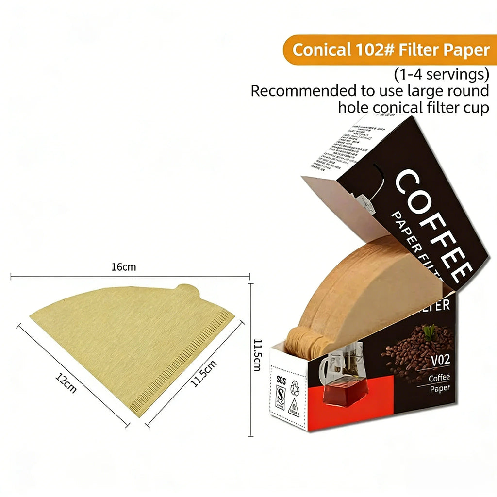 50 Count Unbleached Natural Coffee Filters for 1-4 Cup Coffee Makers