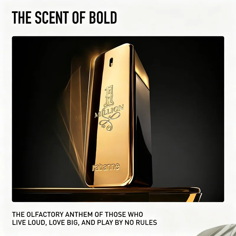 Long Lasting Men’s Perfume Spray - 1 Million Fragrance with Mandarin, Cinnamon & Amber
