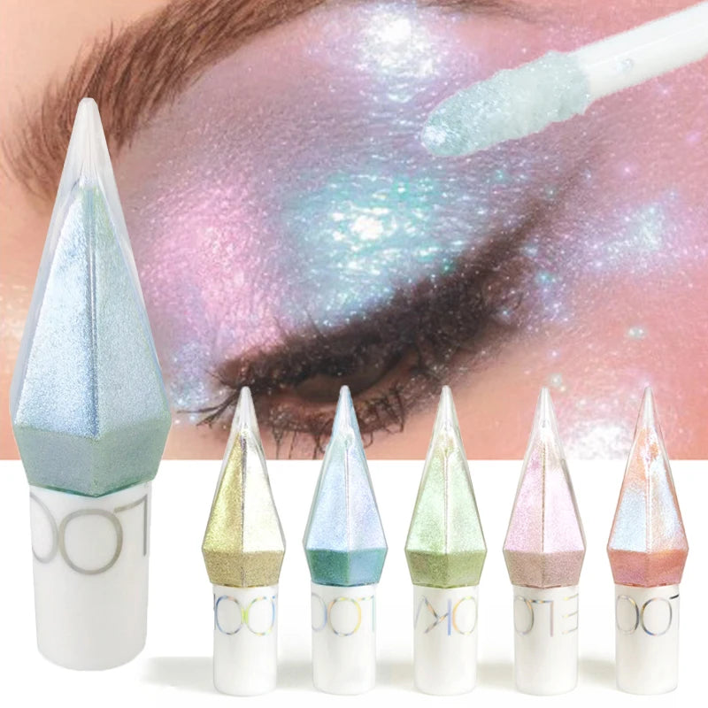 Waterproof Metallic Liquid Eyeshadow Set - Long-Lasting Sparkling Eye Makeup