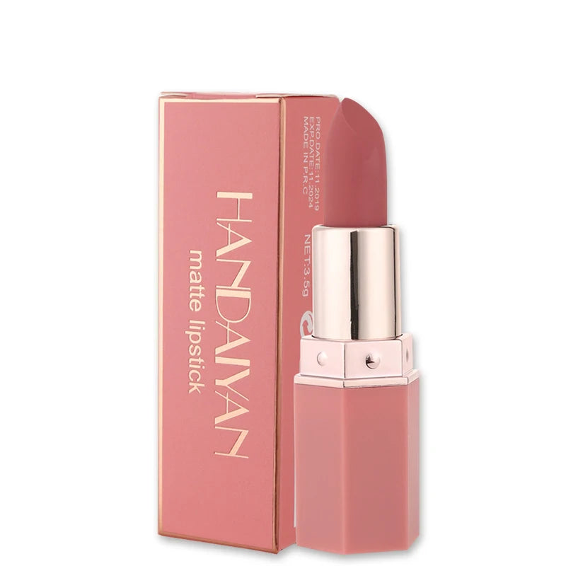 Matte Waterproof Lipstick Set - Long Lasting Nude & Red Shades for Women