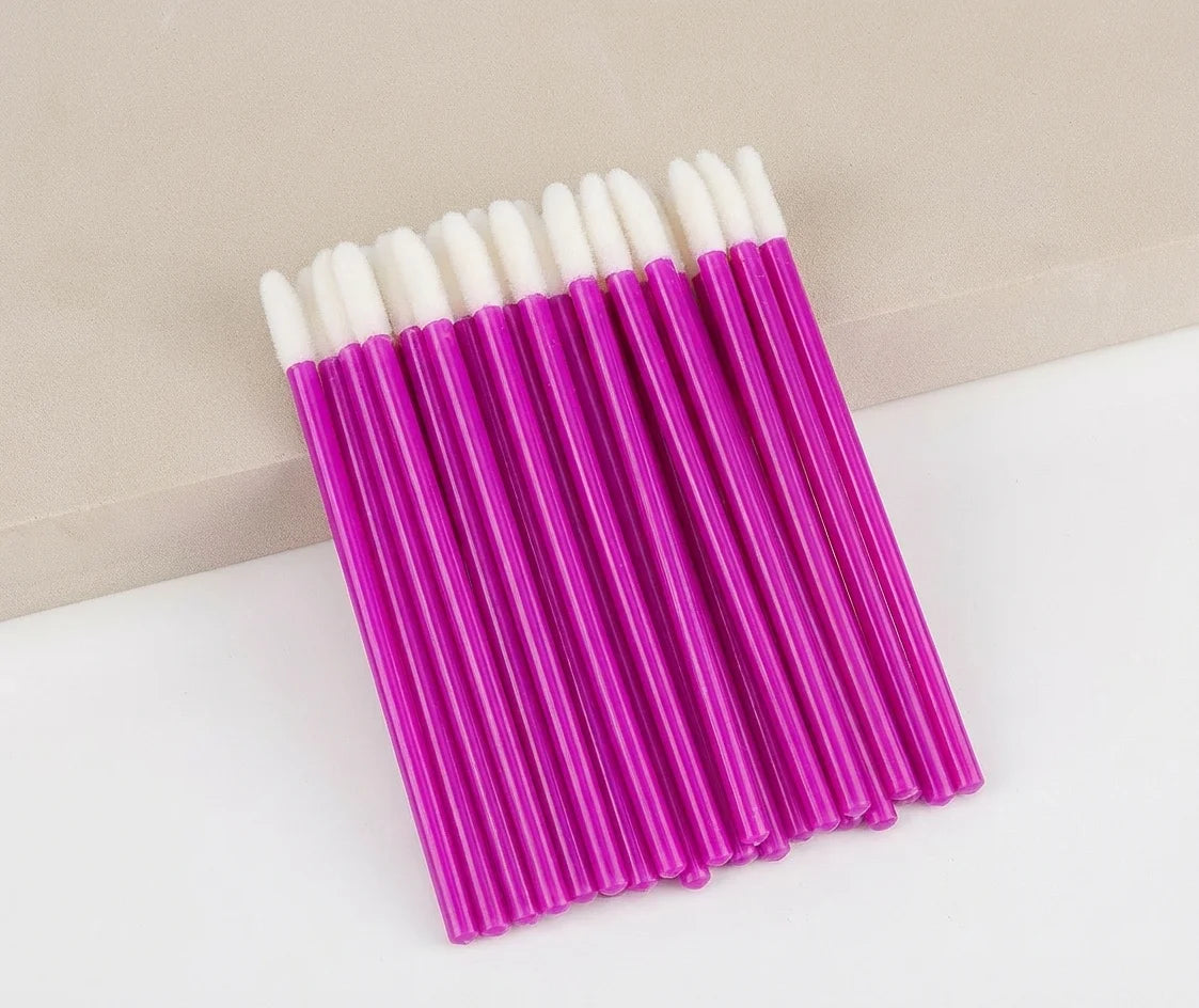 Disposable Lip Brush Set - 50/1000 Pcs Makeup Applicators for Lipstick & Gloss