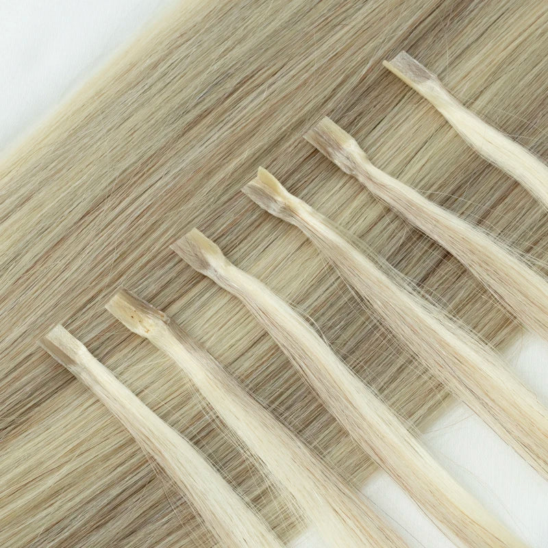 K Tip Hair Extensions Human Hair Keratin Fusion Straight 12-24 Inch Natural