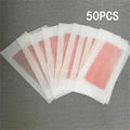 Professional Hair Removal Wax Strips - Double Sided Depilation Paper for Body Face Bikini Legs - 10/50 Sheets