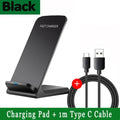 Wireless Charging Stand Fast Support for Samsung, iPhone, Xiaomi - Qi Quick Charger