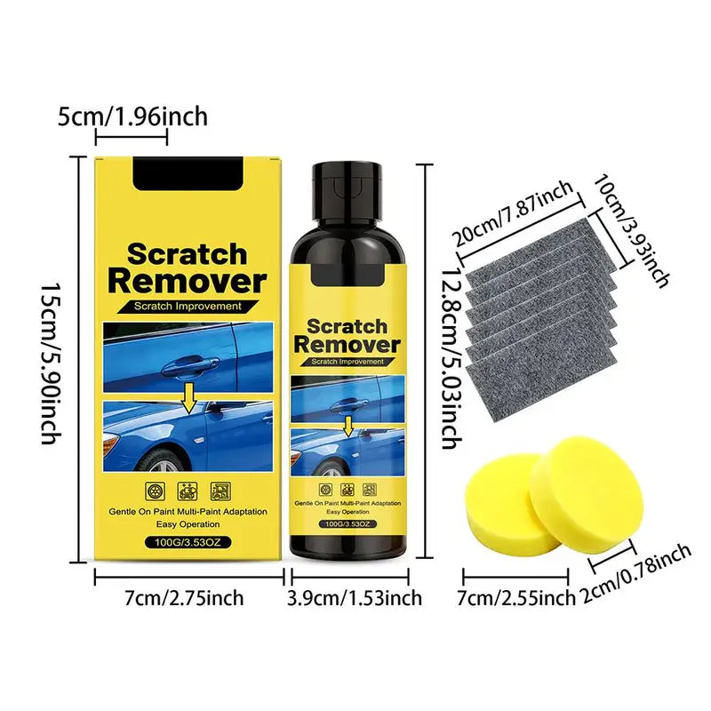 Car Scratch Remover Kit for Auto Paint Touch-Up and Polishing