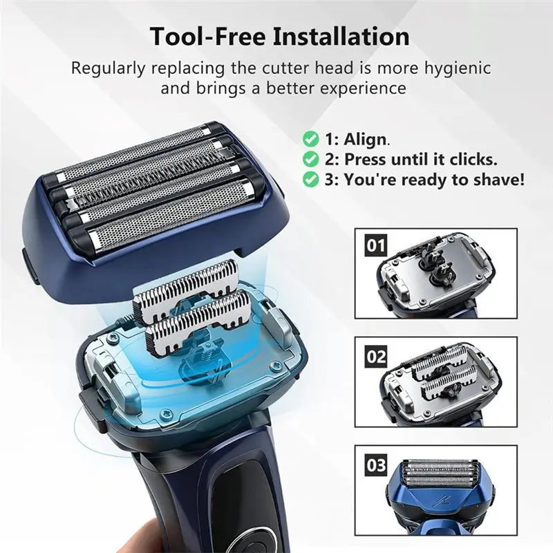 Replacement Foil and Inner Blade Set for Panasonic ARC5 5-Blade Shaver ES-LV97-K ES-LV67-K