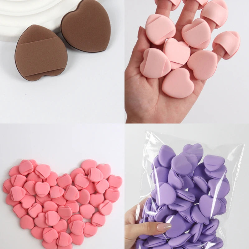 Mini Latex-Free Powder Puffs for Liquid Foundation Makeup - 50 Pcs