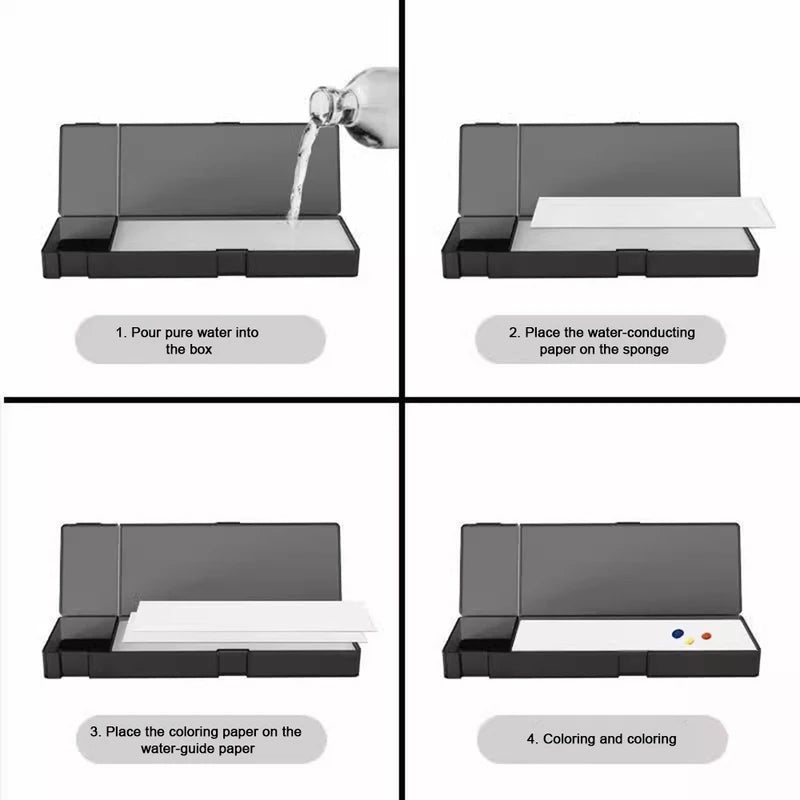 Portable Water-Based Paint Palette for Miniature & Hobby Painting