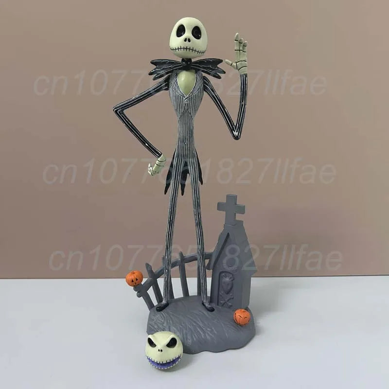 Nightmare Before Christmas Jack Skellington Action Figure with 12 Face Variants - Collectible Model Toy, Christmas Gift