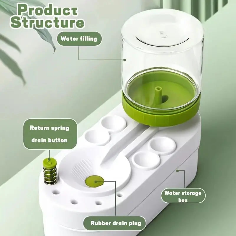 Watercolor Brush Cleaner Rinse Cup with Drain Dispenser - Paint Brush Water Water-Based Cleaner