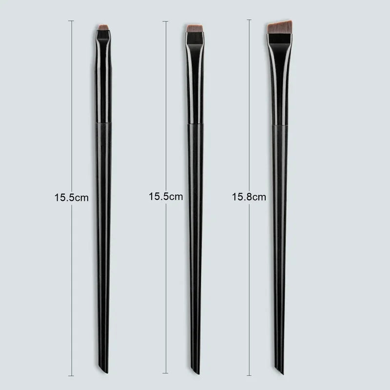 Eyebrow & Eye Makeup Brush Set - Ultra-Thin Angled Eyeliner & Eyeshadow Tools
