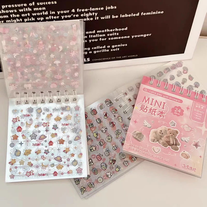 Mini Sticker Book for Kids 300+ DIY Scrapbooking Stickers Kawaii Dessert Journal Decals
