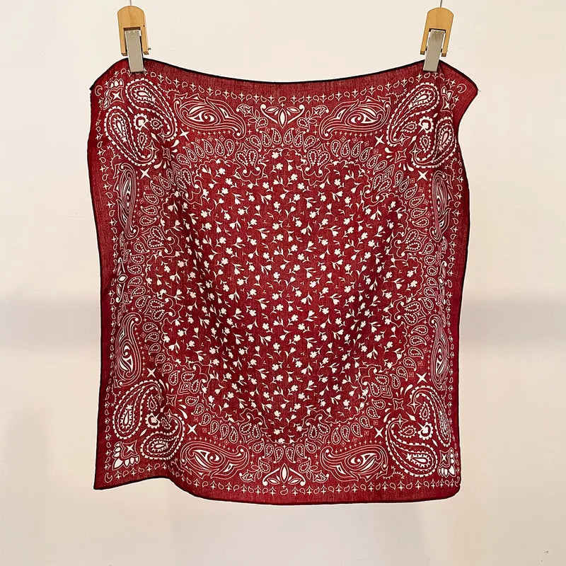 Luxury Square Satin Scarf for Women Soft Elegant Hijab Shawl Wraps