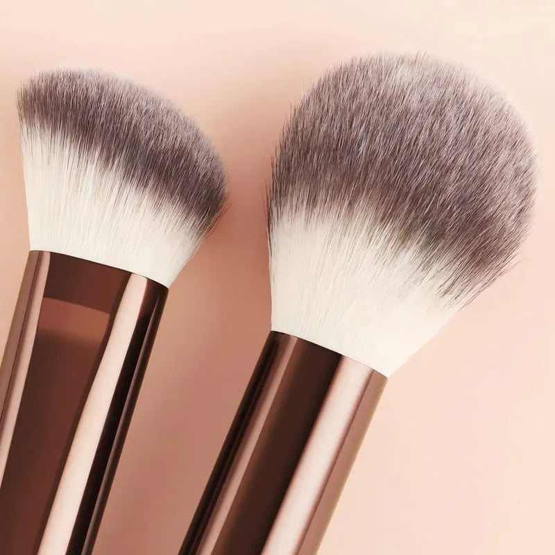 8-Piece Professional Makeup Brush Set with Long Handles for Face Powder Blush Foundation Contour