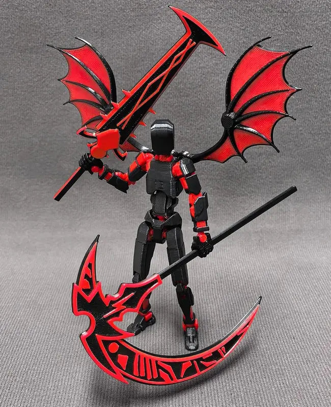 3D Printed Action Figure Set with Accessories - Collectible Toy for Kids & Adults