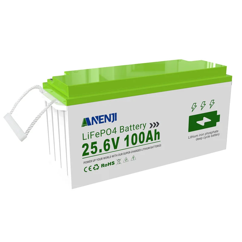 12.8V/25.6V 100Ah LiFePO4 Lithium Battery with Bluetooth and Low Temp Protection