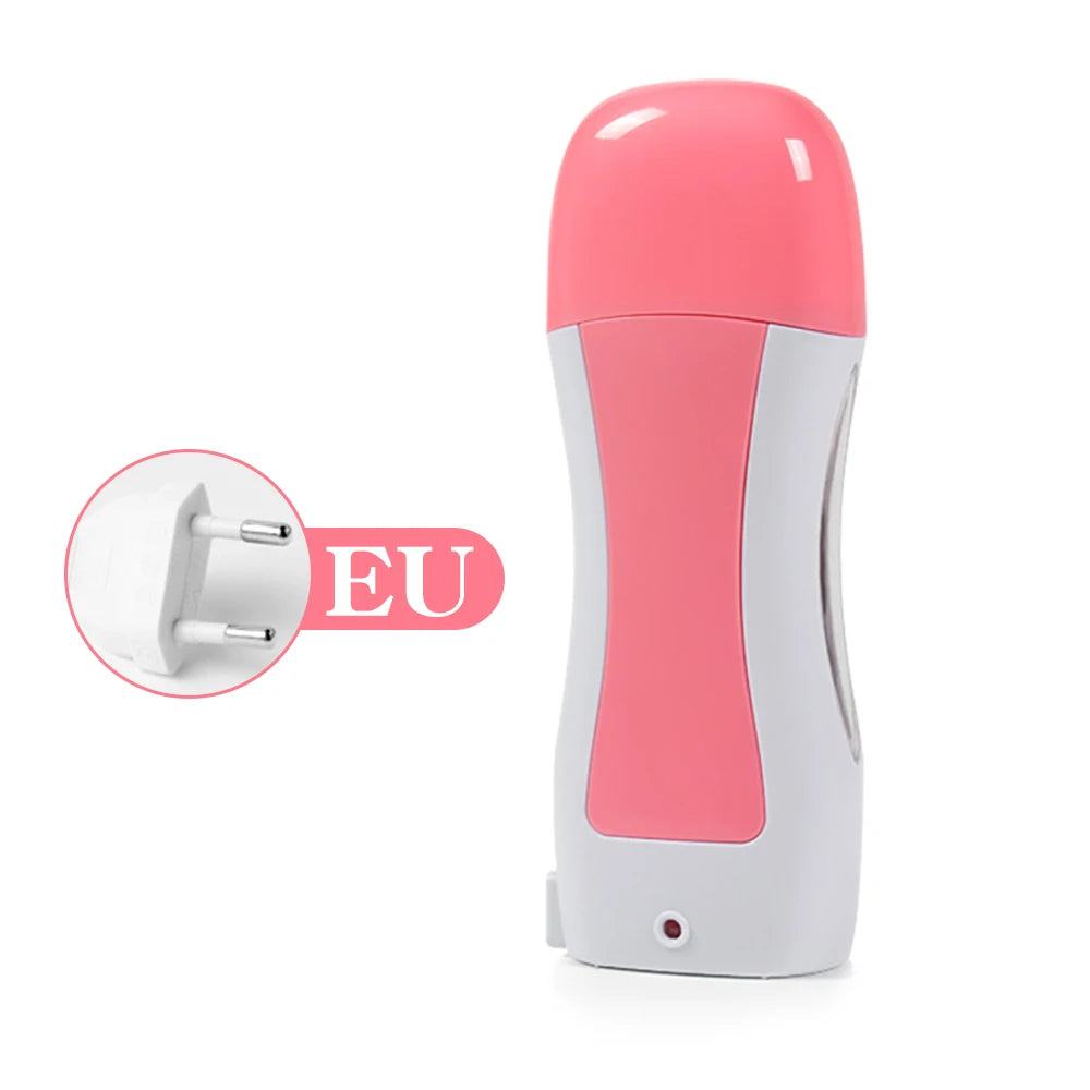 Wax Heating Device for Hair Removal, Portable Wax Warmer with Roller - Whole Body Use