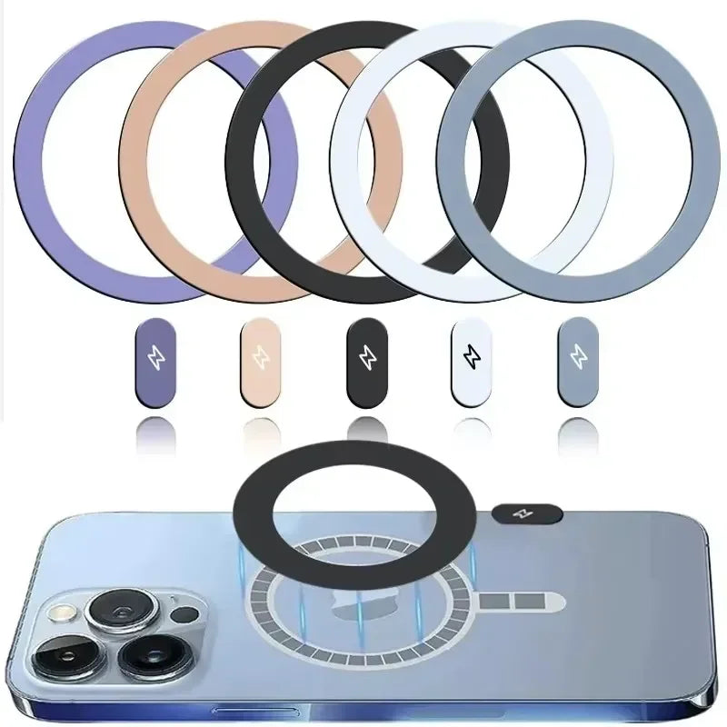 Magnetic Metal Ring Sticker for iPhone Magsafe Wireless Charger Car Phone Holder