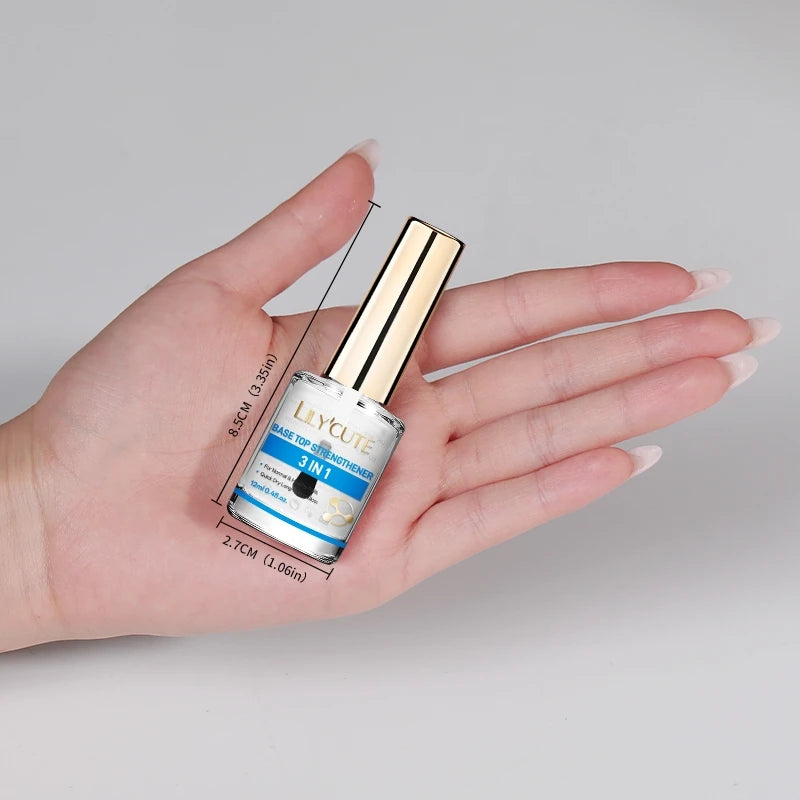 Milky White Nail Strengthener Polish - Long Lasting, Quick Dry, No Lamp Needed
