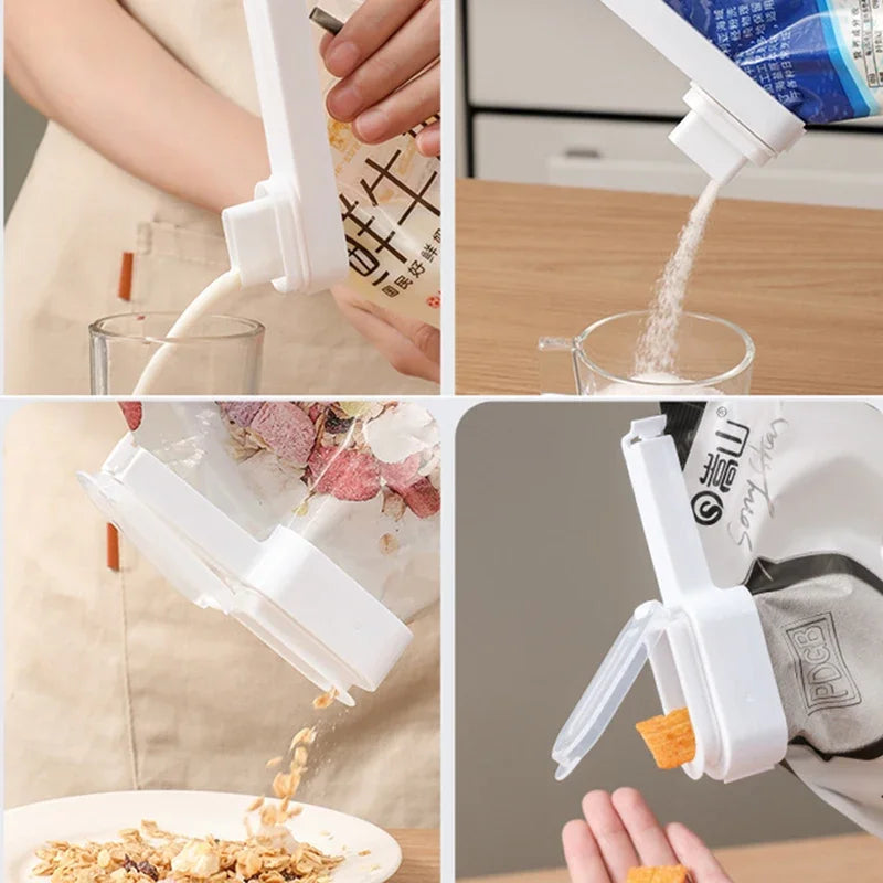 Food Bag Clips with Lid Sealing Clips Moisture-Proof Snack & Milk Bag Sealer