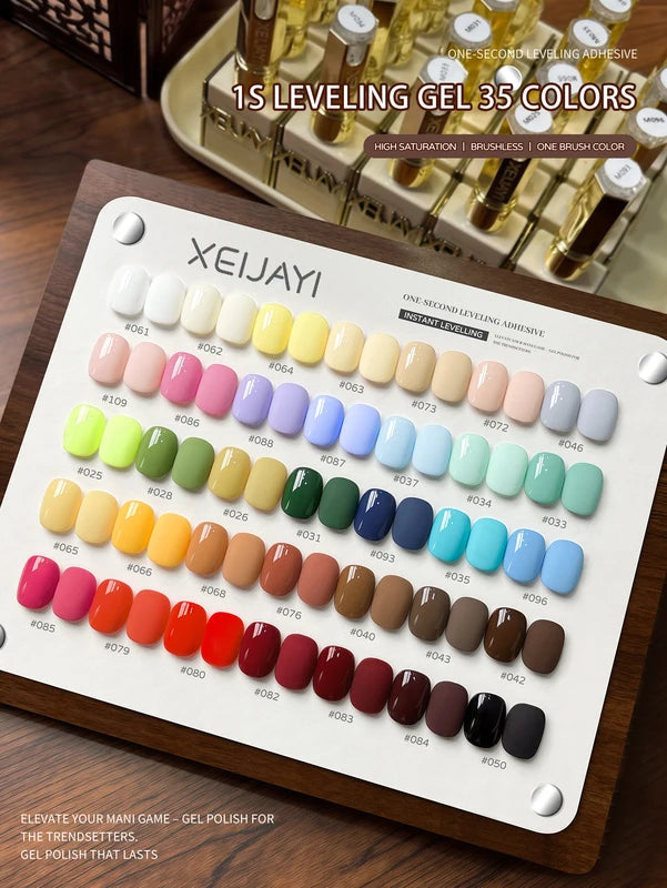 35-Color Gel Nail Polish Set - 15ml Semi-Permanent UV LED Nail Gel
